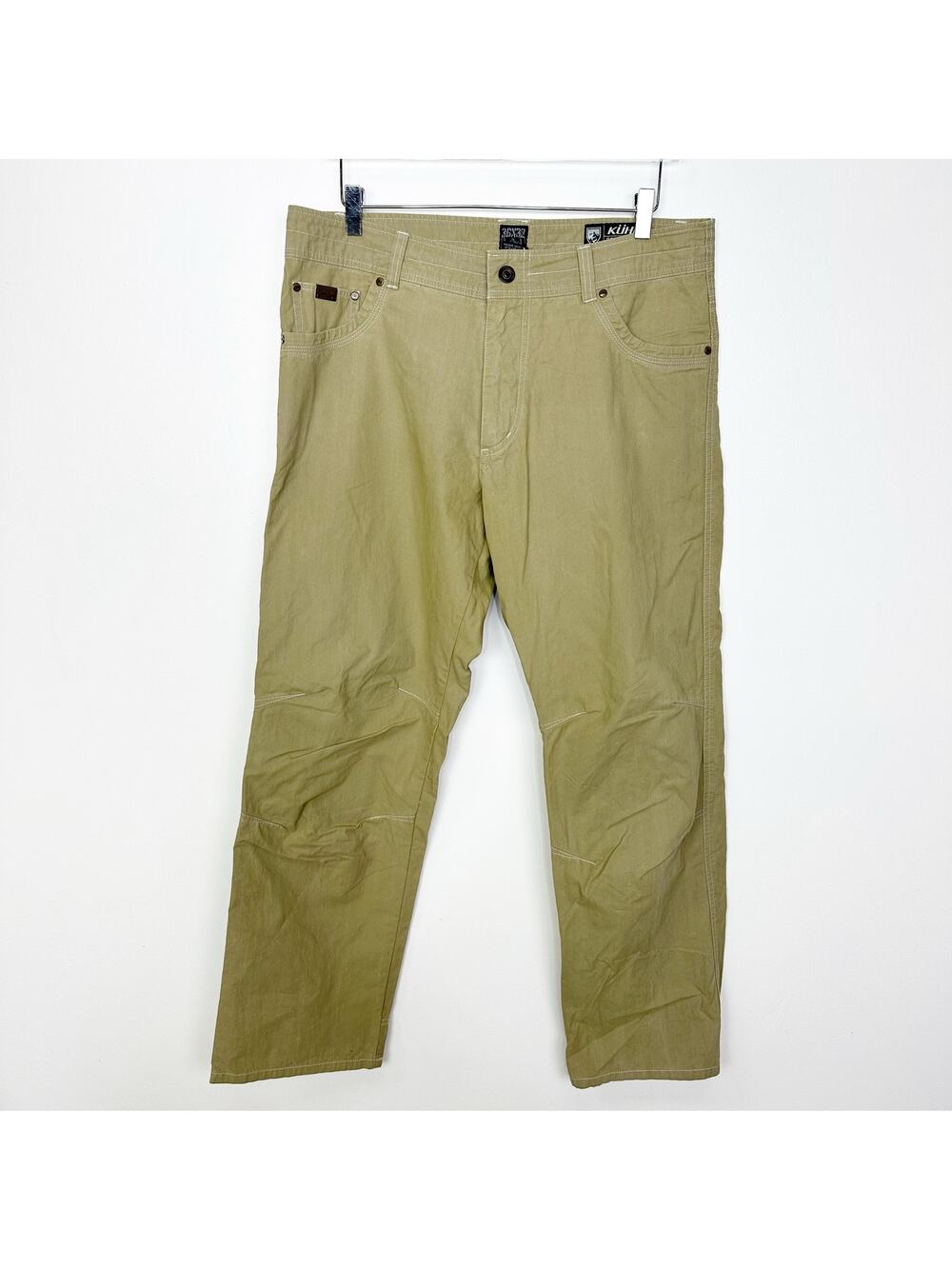 KUHL Men's Vintage Patina Dye Tan Outdoor Hiking Pants 36 x 32
